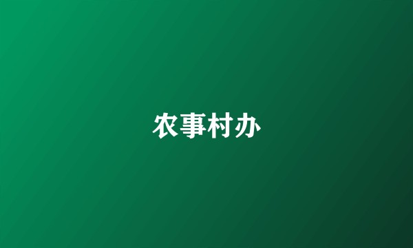 农事村办