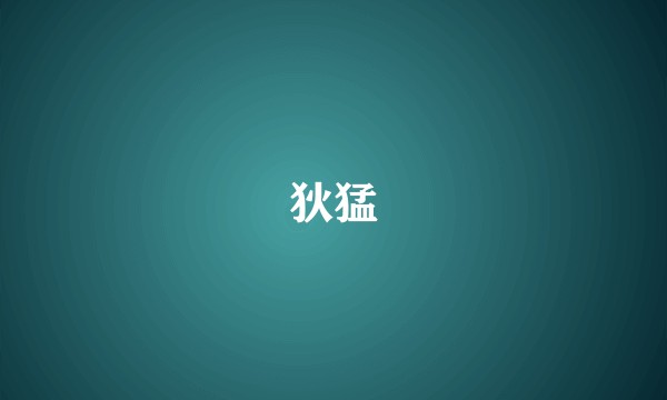狄猛