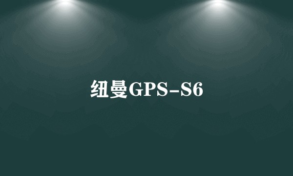 纽曼GPS-S6