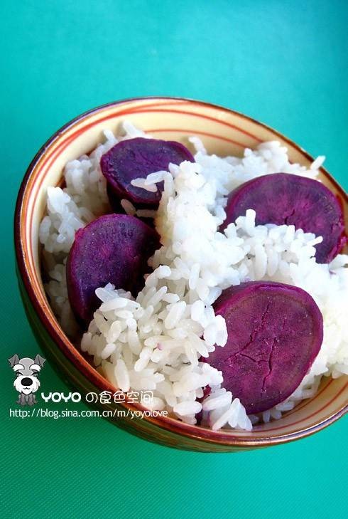 紫地瓜饭