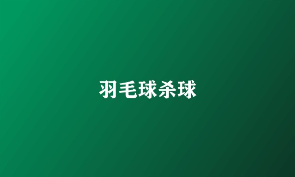 羽毛球杀球