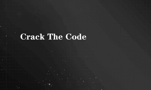 Crack The Code