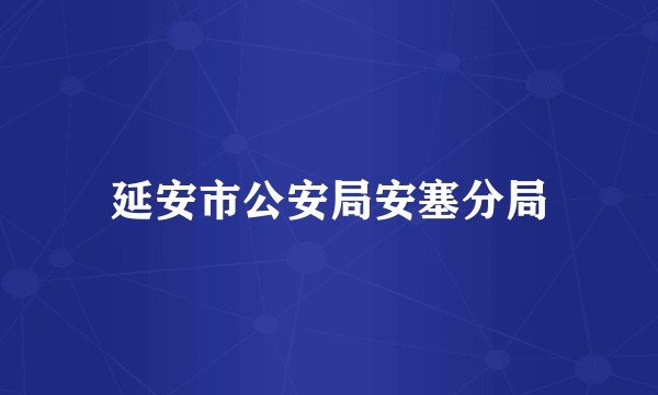 延安市公安局安塞分局