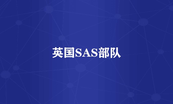 英国SAS部队