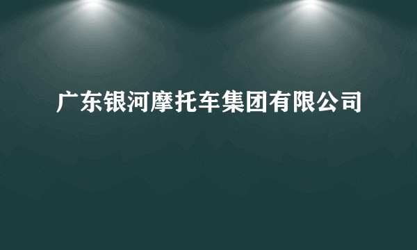 广东银河摩托车集团有限公司