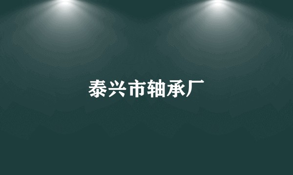 泰兴市轴承厂