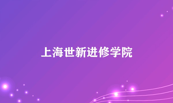 上海世新进修学院