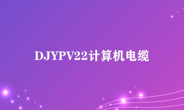 DJYPV22计算机电缆