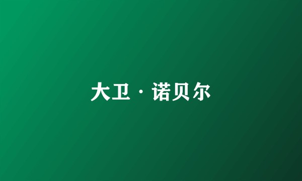大卫·诺贝尔
