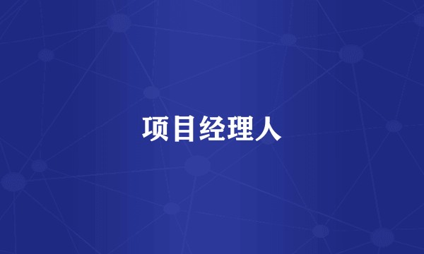 项目经理人