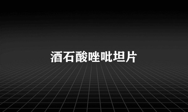 酒石酸唑吡坦片