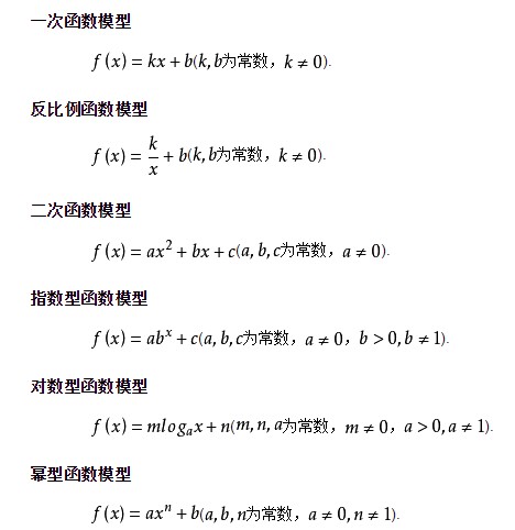 函数关系（确定性现象之间的关系）
