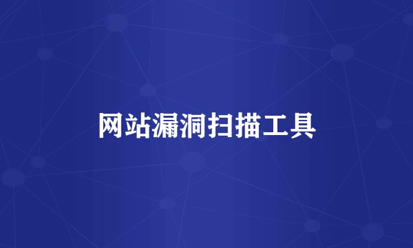 网站漏洞扫描工具