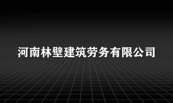 河南林壁建筑劳务有限公司
