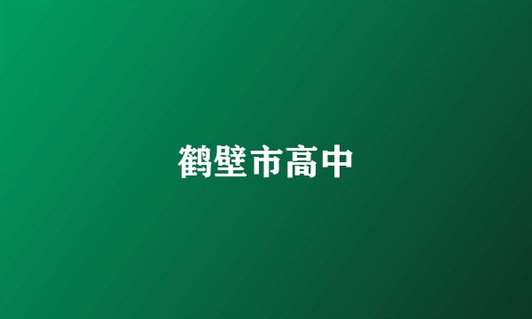鹤壁市高中