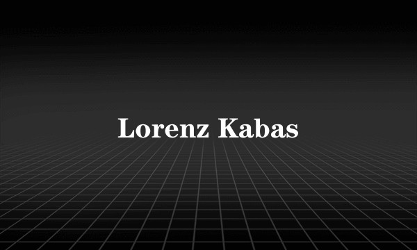 Lorenz Kabas