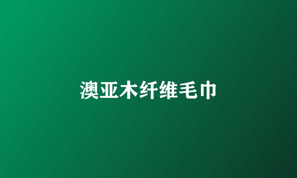 澳亚木纤维毛巾