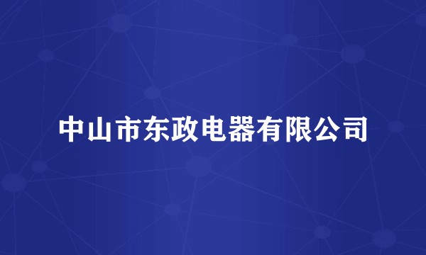 中山市东政电器有限公司