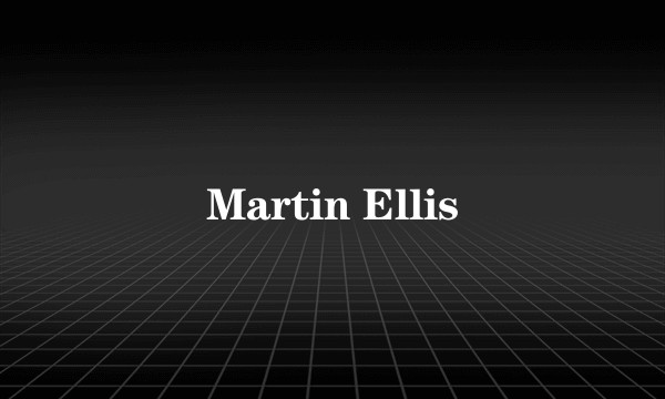 Martin Ellis