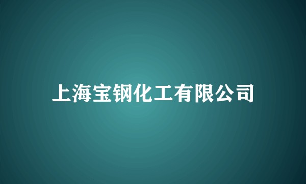 上海宝钢化工有限公司