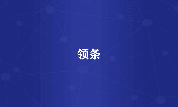 领条