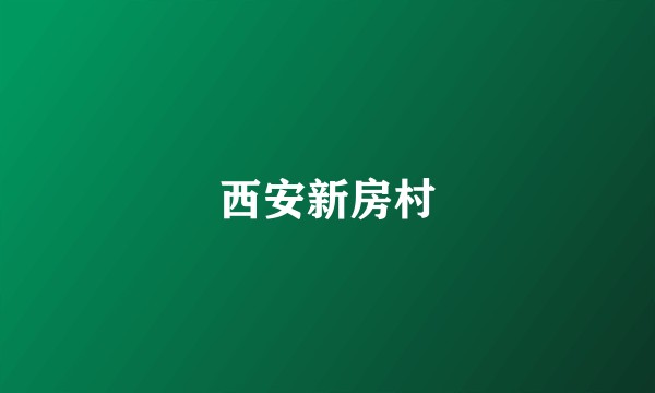 西安新房村
