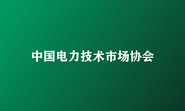 中国电力技术市场协会