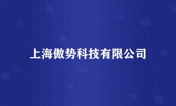 上海傲势科技有限公司