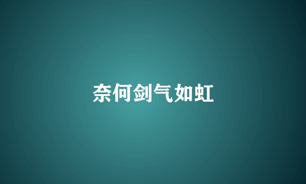 奈何剑气如虹