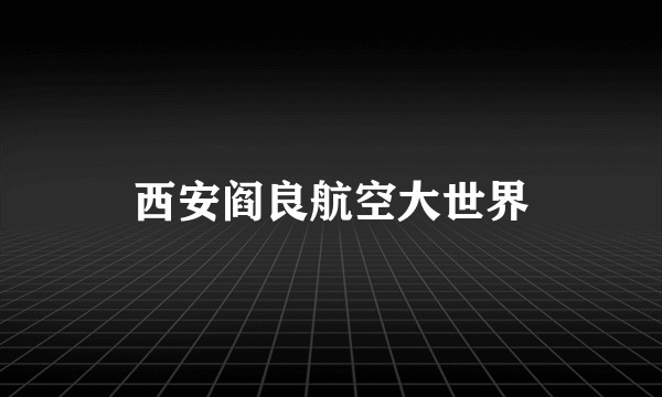 西安阎良航空大世界