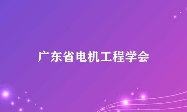 广东省电机工程学会