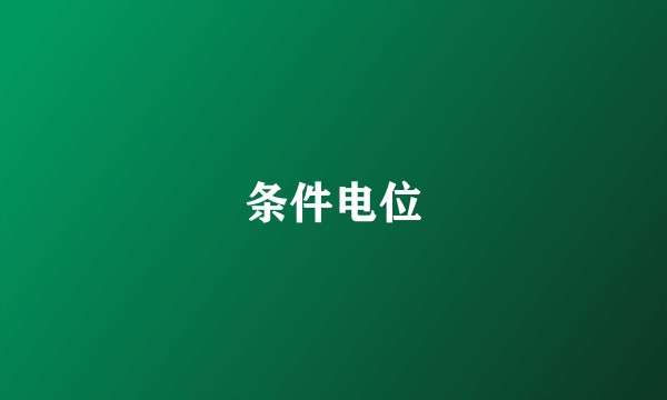 条件电位