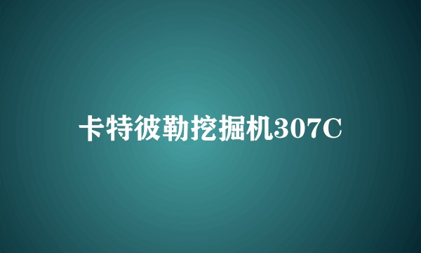 卡特彼勒挖掘机307C