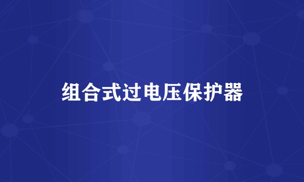 组合式过电压保护器
