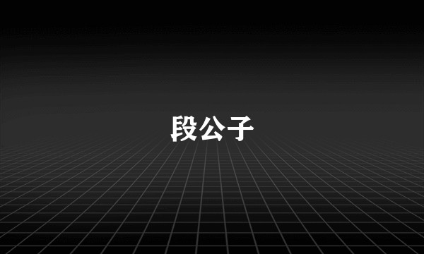 段公子