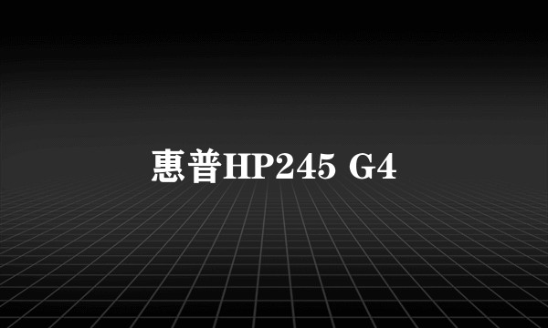 惠普HP245 G4