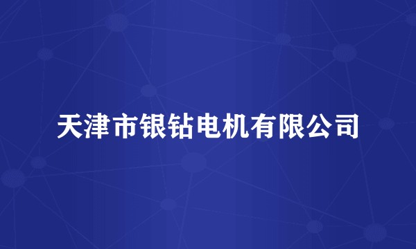 天津市银钻电机有限公司