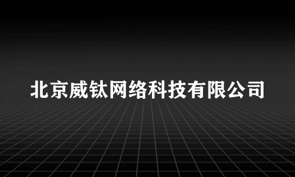 北京威钛网络科技有限公司