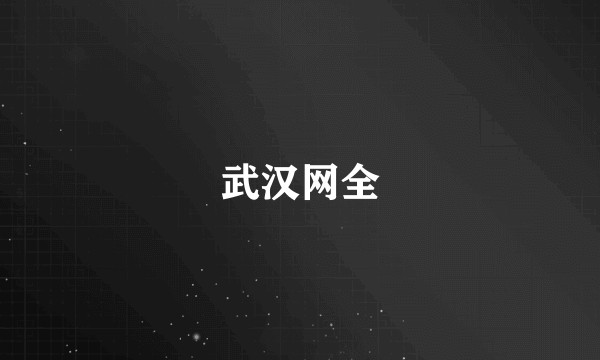 武汉网全