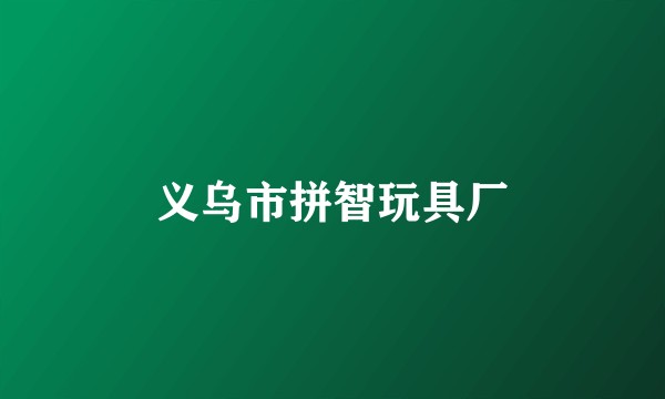 义乌市拼智玩具厂