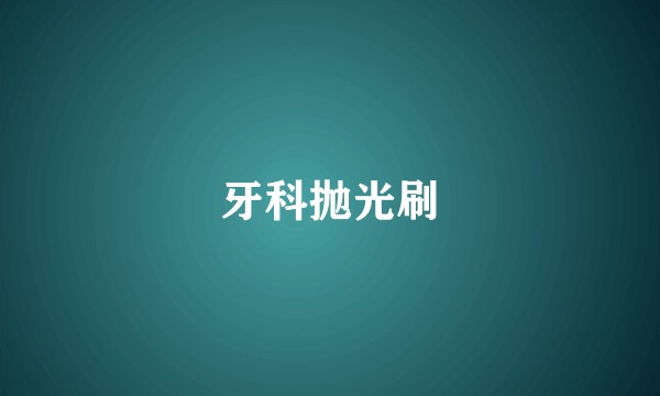 牙科抛光刷