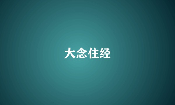 大念住经