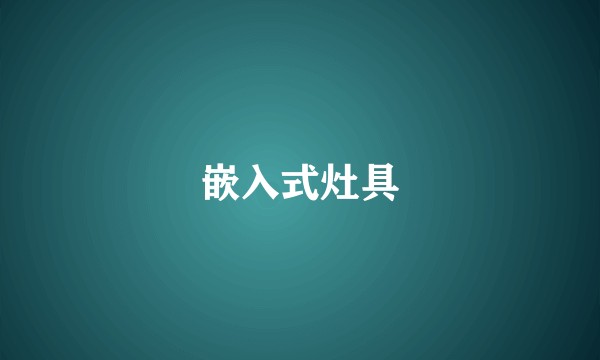 嵌入式灶具