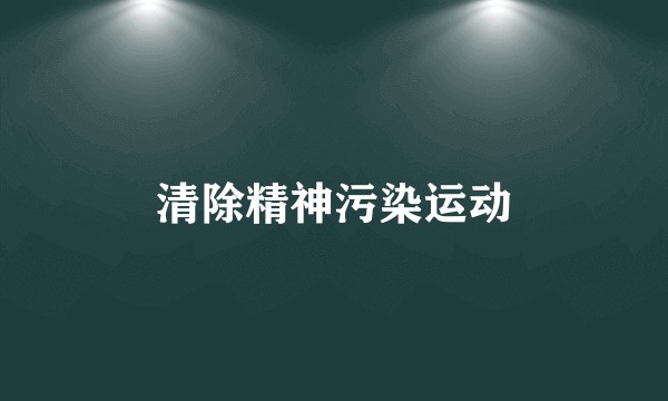 清除精神污染运动