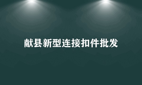 献县新型连接扣件批发