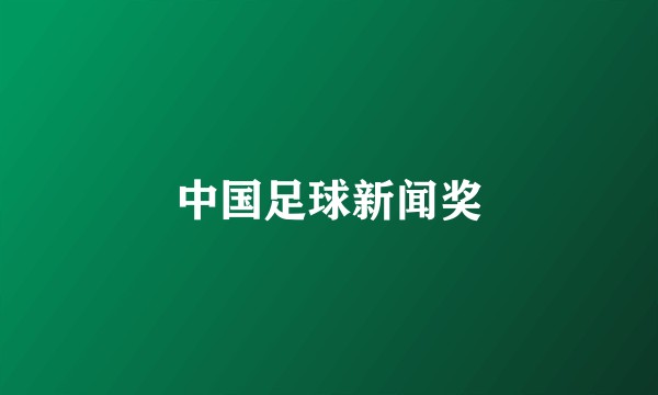 中国足球新闻奖