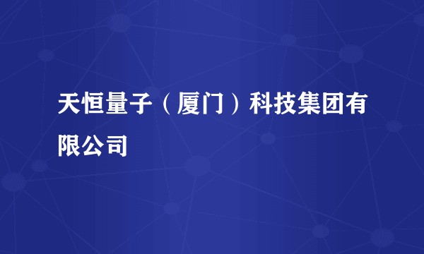 天恒量子(厦门)科技集团有限公司