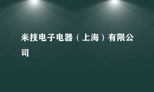 米技电子电器（上海）有限公司