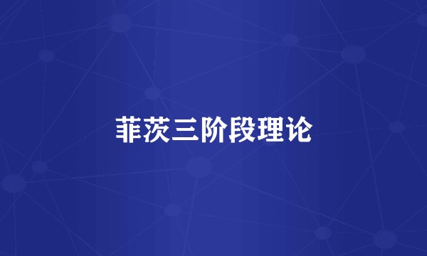 菲茨三阶段理论
