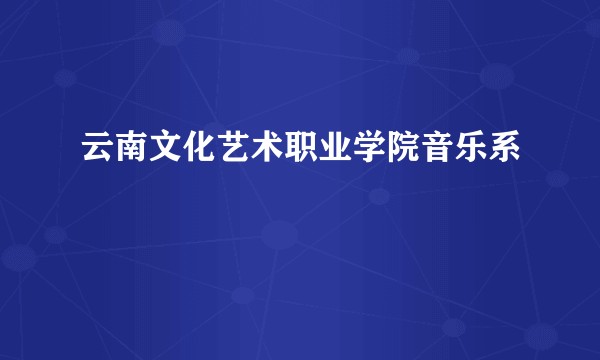云南文化艺术职业学院音乐系